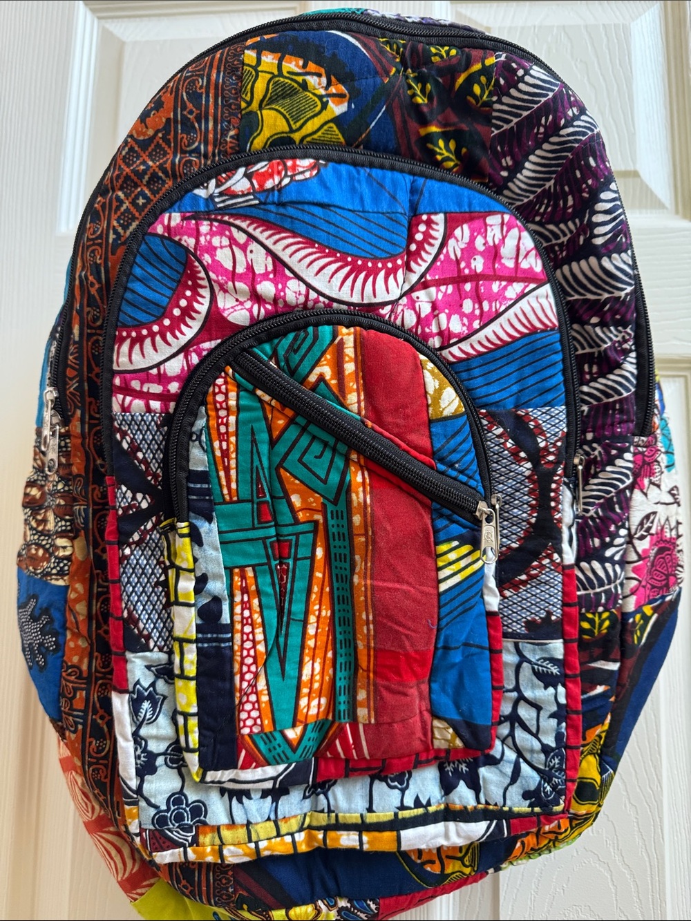 Colorful Patchwork cotton Backpack